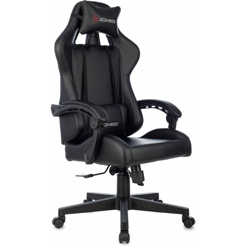 Кресло игровое Zombie GAME TETRA черный/карбон эко.кожа крестов. пластик главное фото