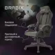 Кресло компьютерное  "Striker GM-121", синхромеханизм,2 подушки, экокожа/велюр, черное/серое, 532961. Фото товара с разных ракурсов.